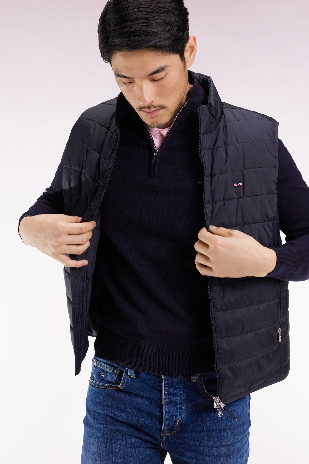 Eden Park Navy Quilted Down Gilet