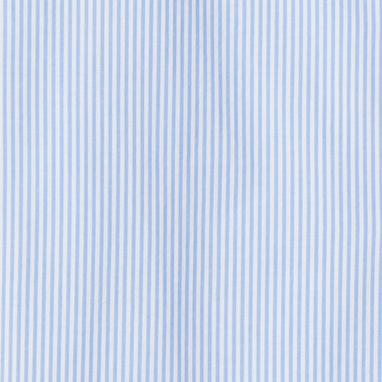 RM Williams Sommers Poplin Stripe Shirt- White/Blue
