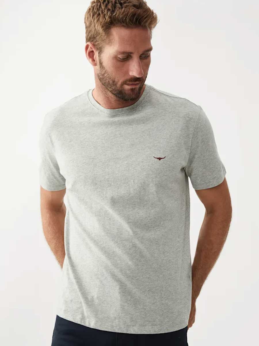 RM Williams Grey Marle Parson T-Shirt