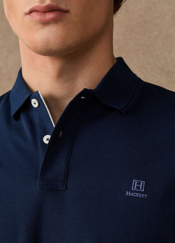 Hackett Heritage Classic Fit Tipped Polo Shirt-Old Navy