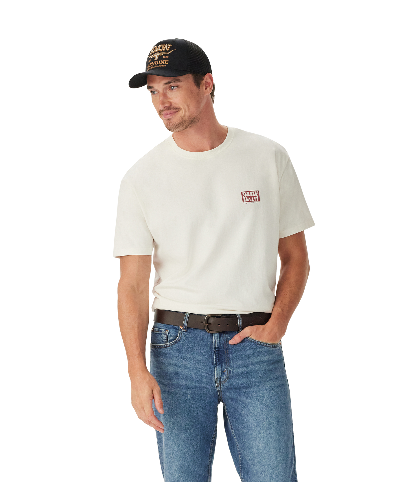 RM Williams Branded T-Shirt-White