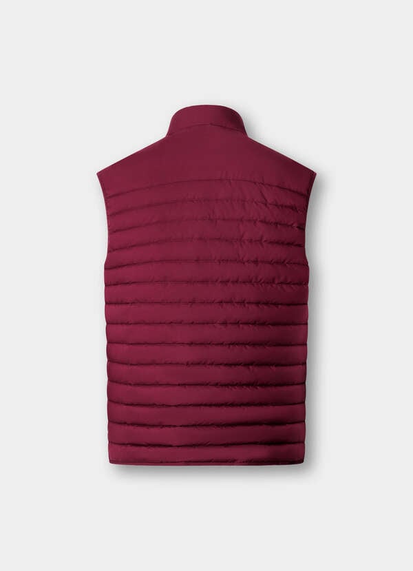 Hackett London Ultra Lightweight Gilet-Oxblood Red