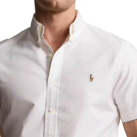 Polo Ralph Lauren Custom Fit SS Oxford Shirt-White