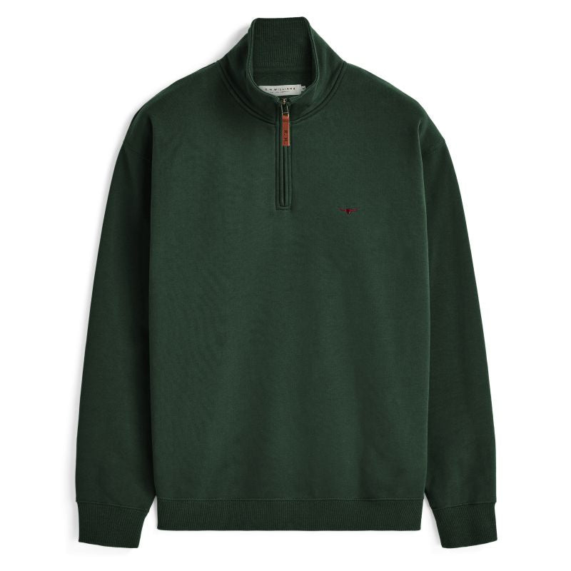 RM Williams Mulyungarie 1/4 Zip Sweatshirt-Pine