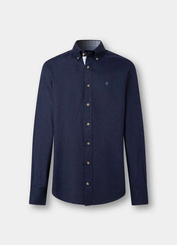 Hackett London Tailored Fit Multi Trim Flannel Shirt-Old Navy