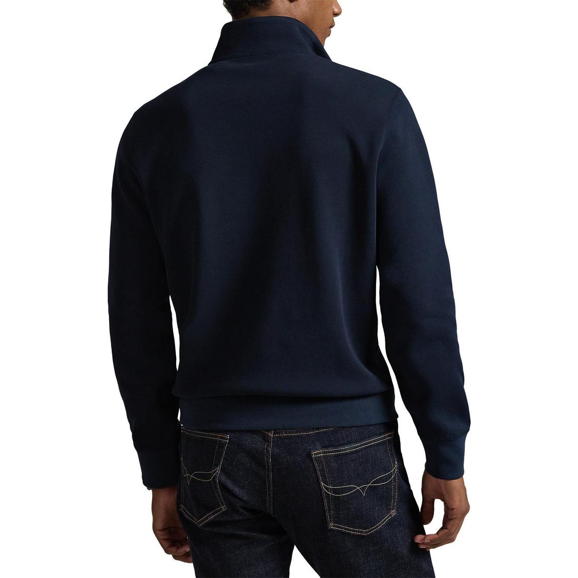 Polo Ralph Lauren Double-Knit Quarter Zip Pullover-Aviator Navy