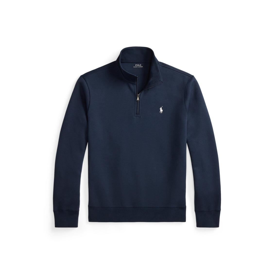 Polo Ralph Lauren Double-Knit Quarter Zip Pullover-Aviator Navy