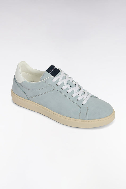 Eden Park Light Grey Suede Leather Trainers