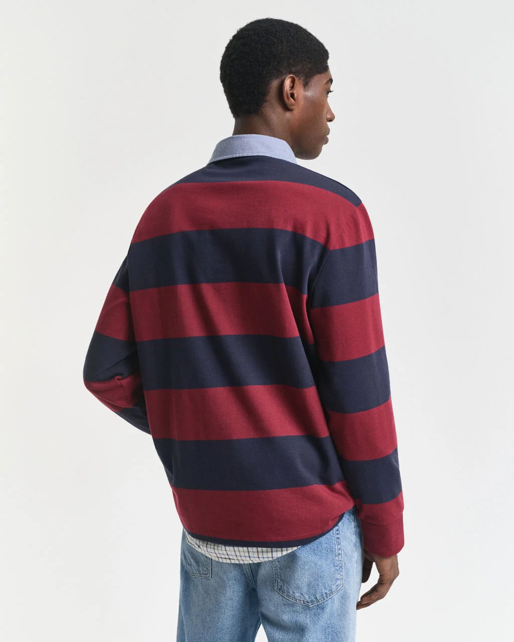 GANT Chambray Collar Striped  Heavy Rugger