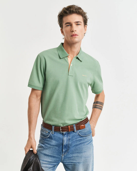 GANT Contrast Pique Polo Shirt