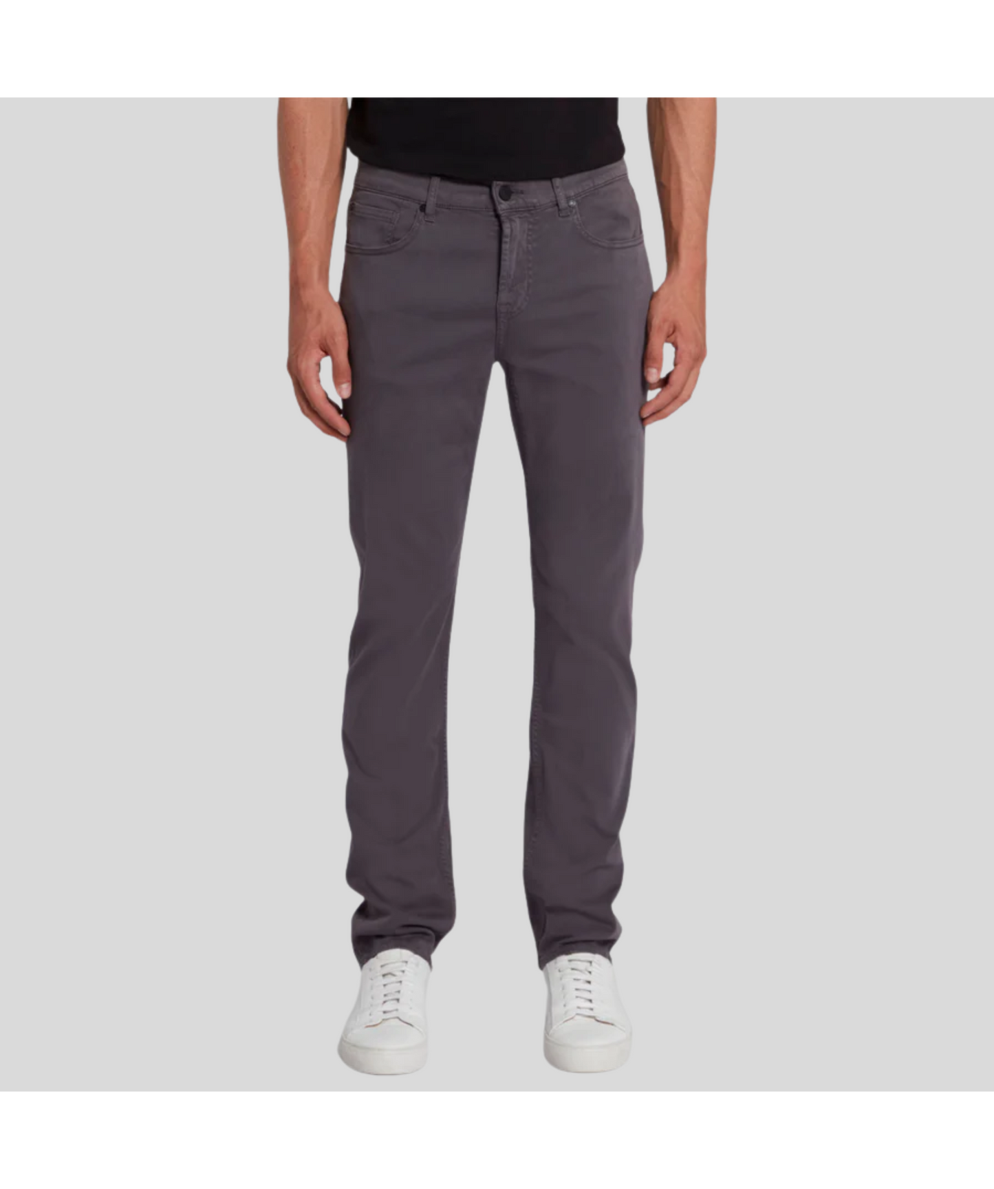 7 For All Mankind Luxe Performance Slimmy Stretch Sateen Gun Metal