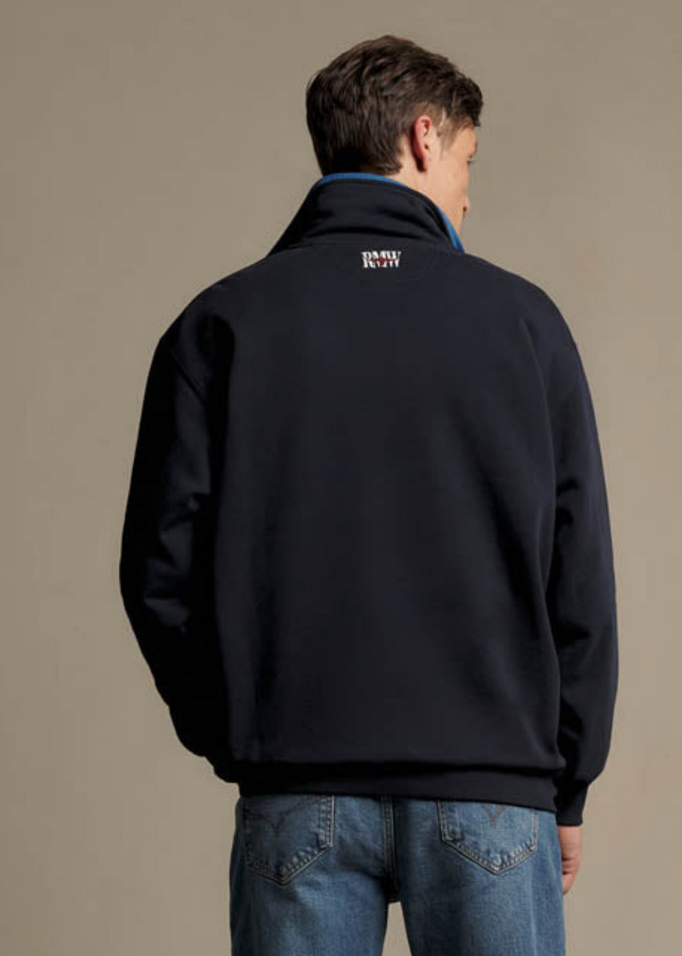 RM Williams Classic RMW 1/4 Zip Sweatshirt-Navy