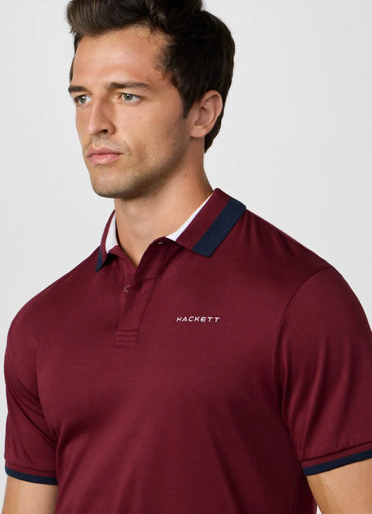 Hackett Sport Classic Fit Club Collar Polo Shirt