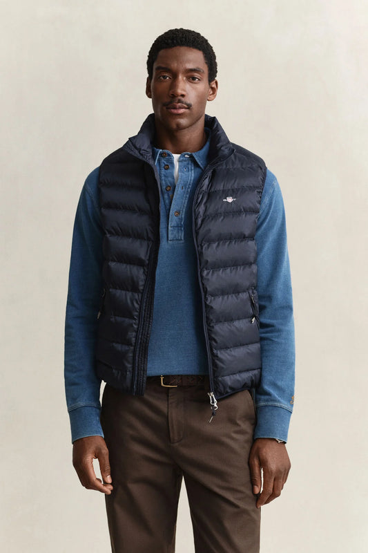 GANT Light Down Gilet-Evening Blue
