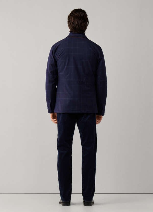 Hackett London Tailored Windowpane Velospeed Jacket-Old Navy