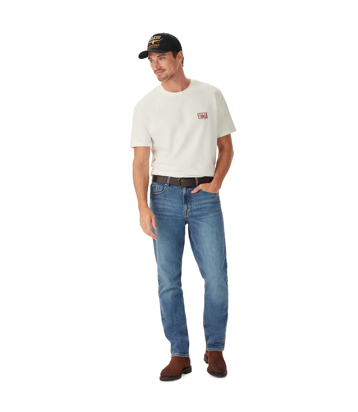 RM Williams Branded T-Shirt-White