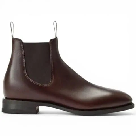 RM Williams Chocolate Raisin Pull-Up Leather Comfort Craftsman Boots