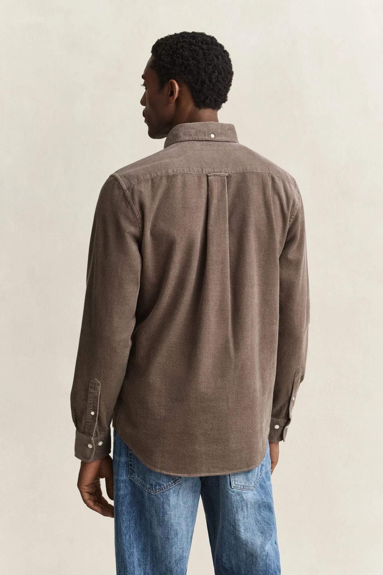 GANT Reg Fit Corduroy Shirt-Faded Taupe