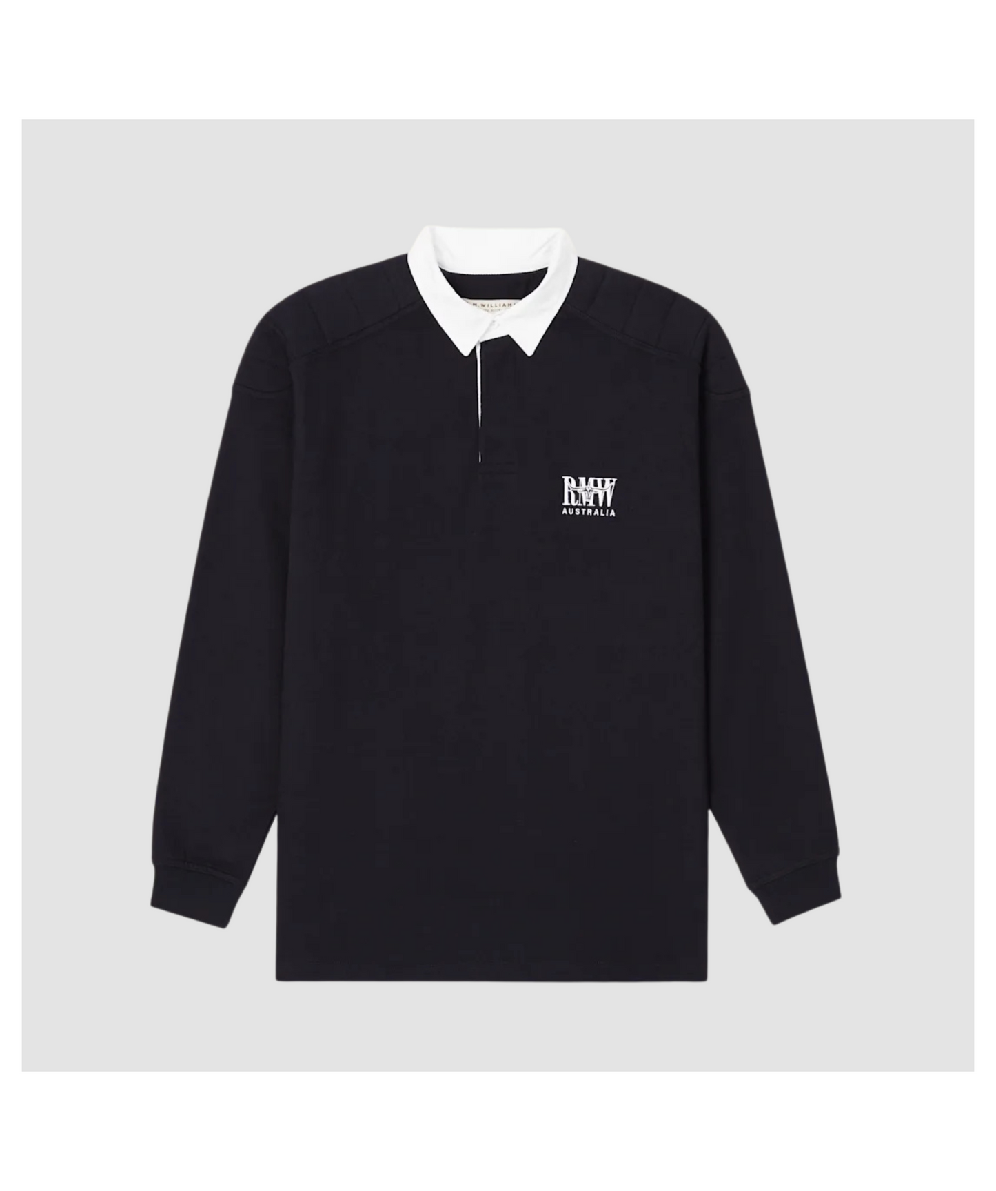 RM Williams Navy Classic Rugby Shirt