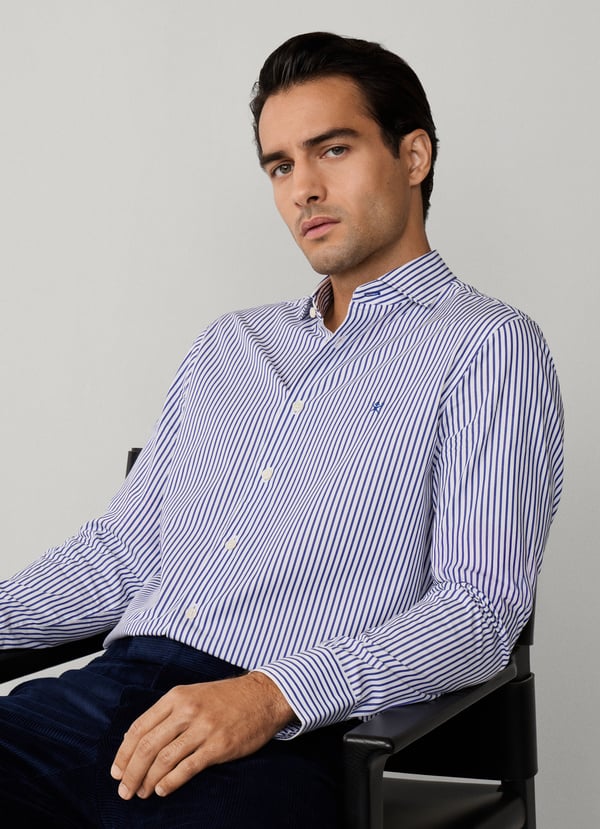 Hackett Tailored Fit City Bengal Stripe Shirt