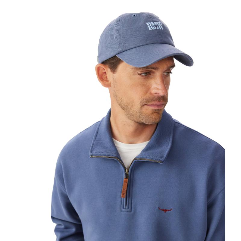 RM Williams Blue Branded Twill Cap