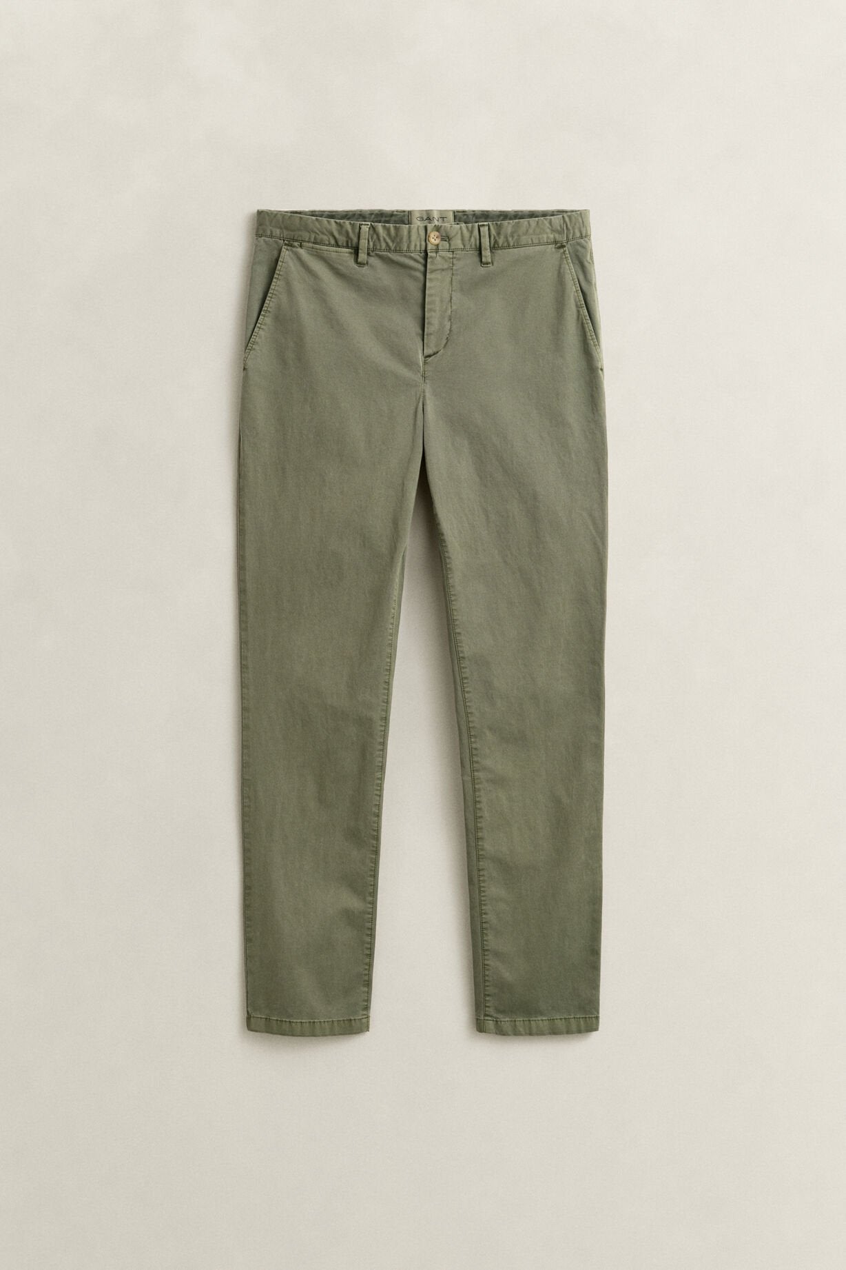 GANT Slim Fit Sunfaded Chinos-Dry Herb Green