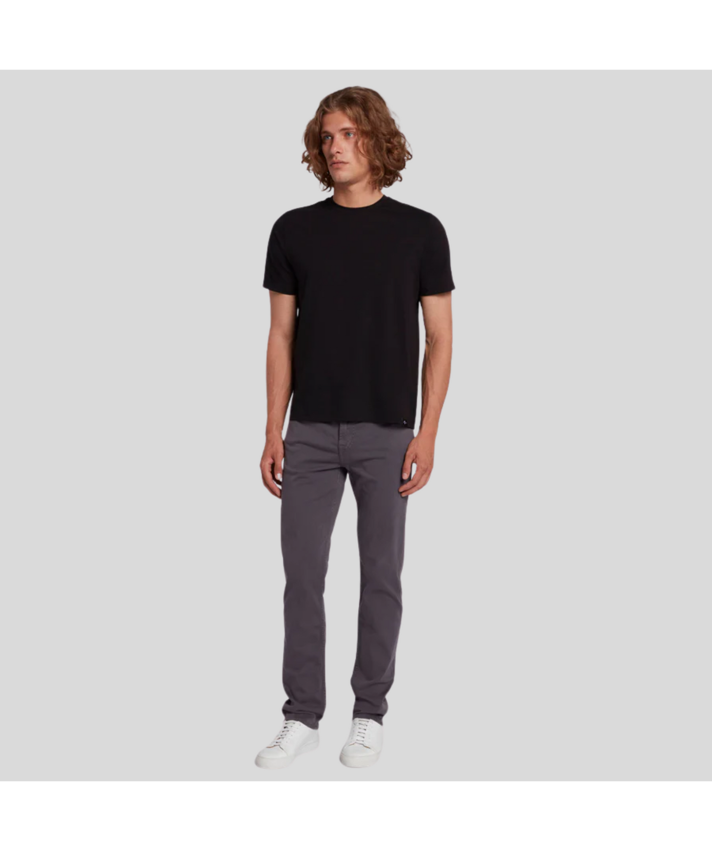 7 For All Mankind Luxe Performance Slimmy Stretch Sateen Gun Metal