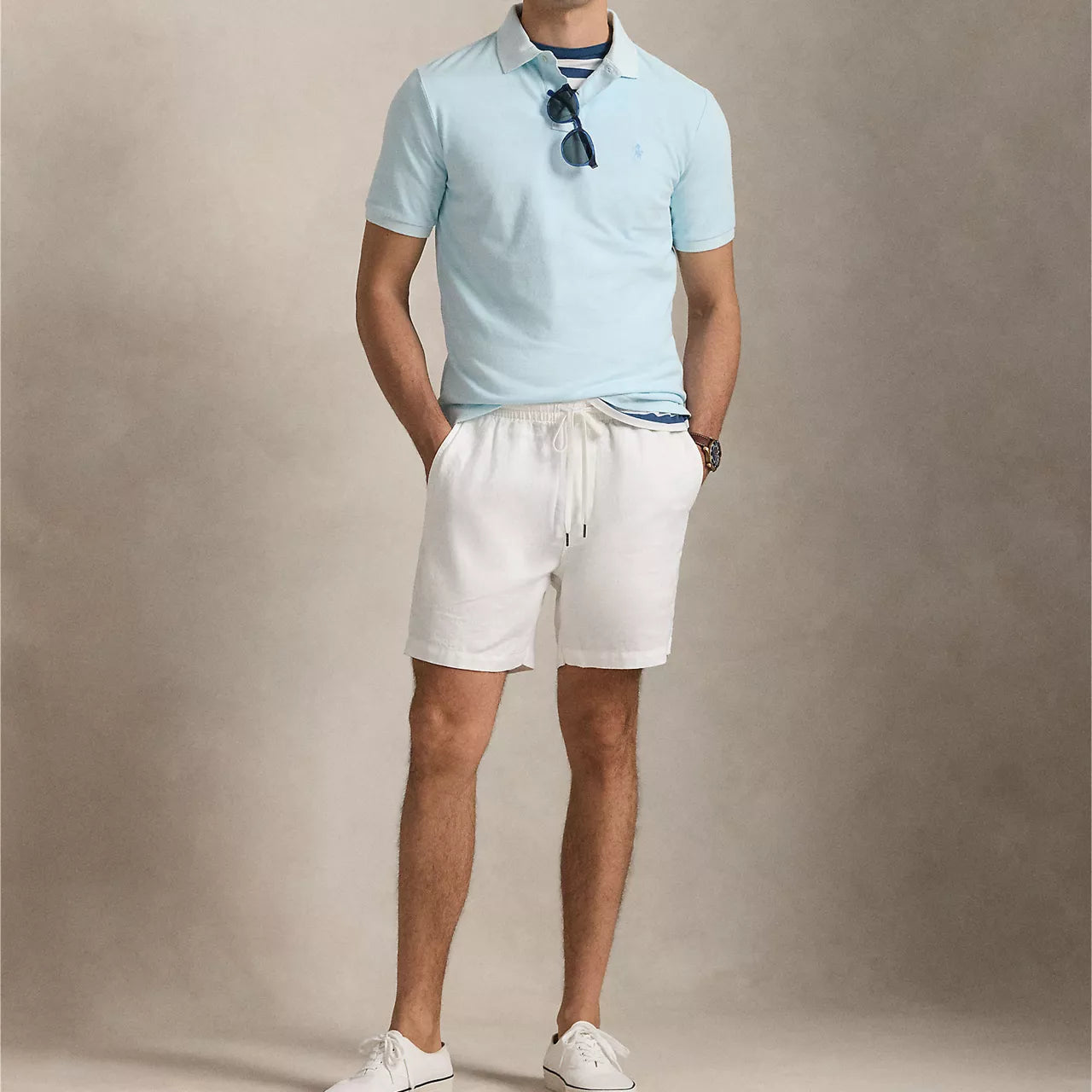 Polo Ralph Lauren Custom Slim Fit Mineral-Dyed Polo Shirt