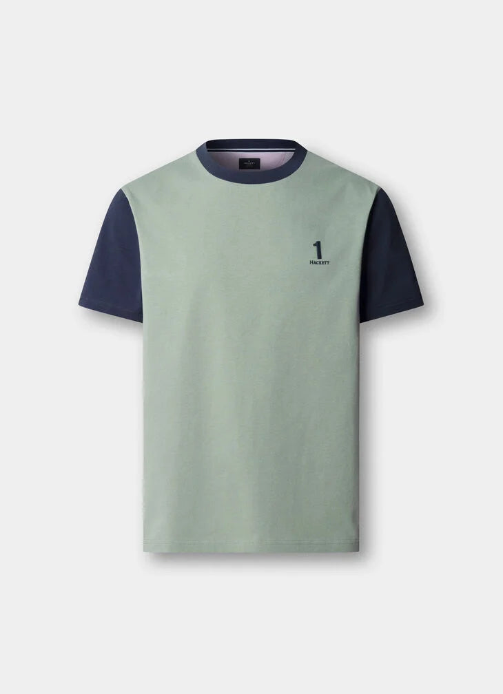 Hackett Heritage Classic Fit Multi T-Shirt - Sage Green