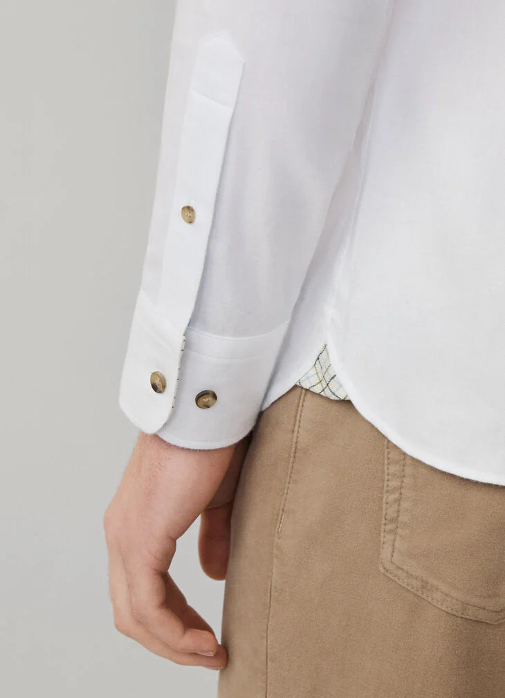 Hackett Tailored Fit Multi Trim Flannel Shirt