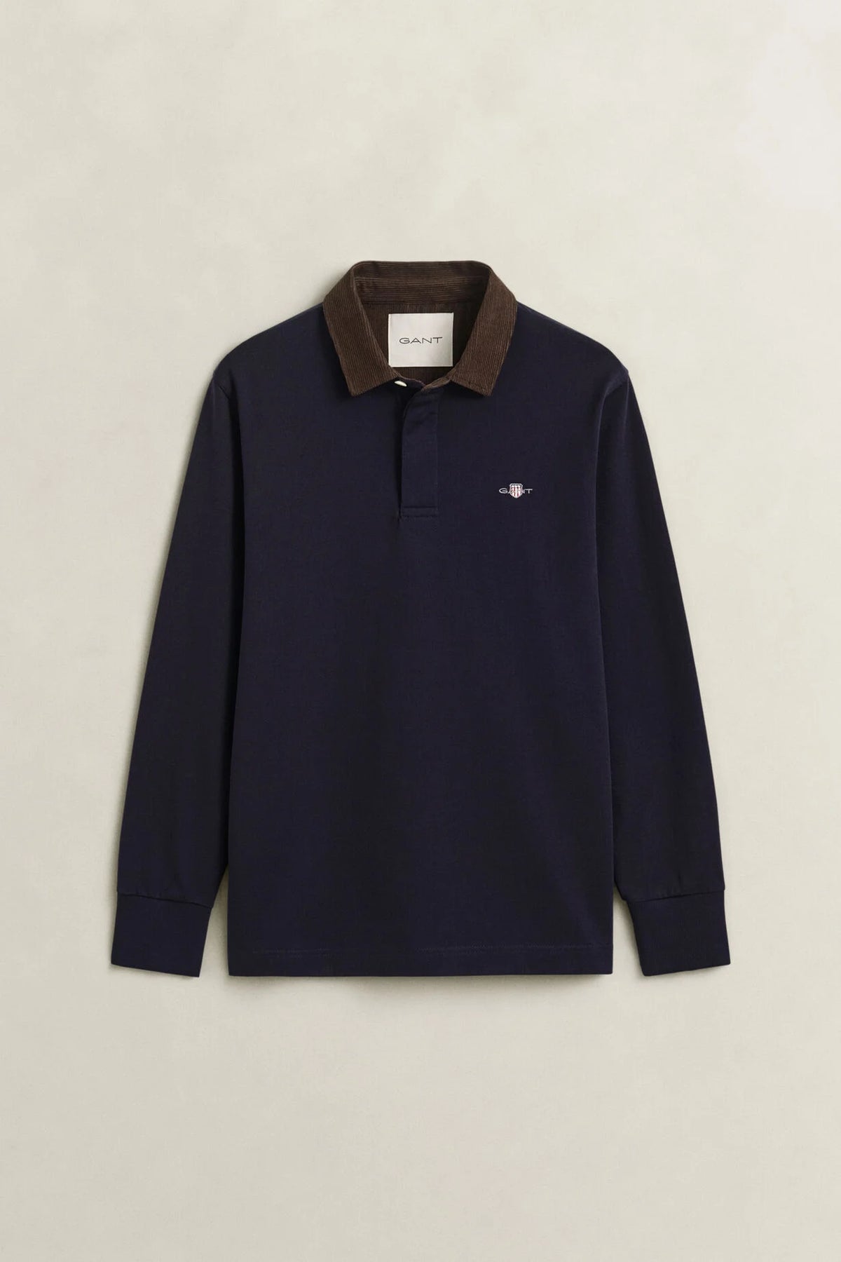 GANT Reg Fit Corduroy Collar Rugger-Evening Blue