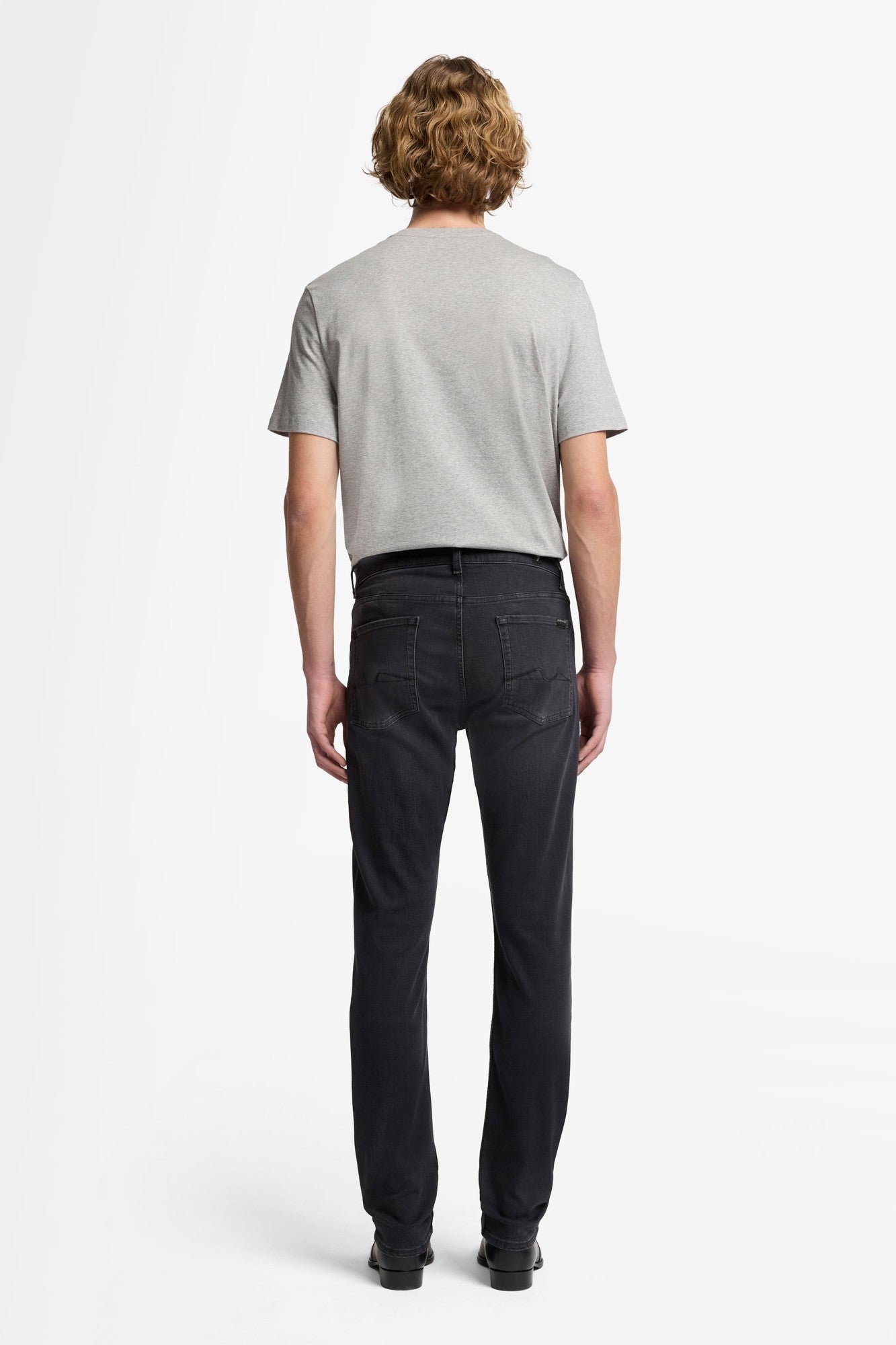 7 For All Mankind Slimmy Lux Performance Jeans-Washed Black