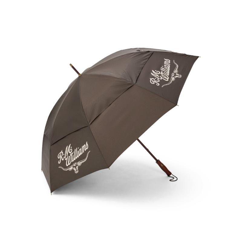 RM Williams Golf Umbrella - Chestnut