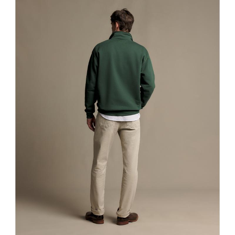 RM Williams Mulyungarie 1/4 Zip Sweatshirt-Pine