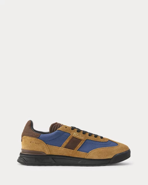 Polo Ralph Lauren Varick Suede-Panelled Trainer