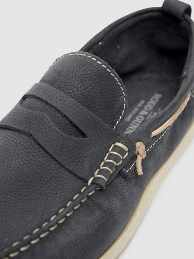 Rodd & Gunn Leather Victoria Loafers-Navy