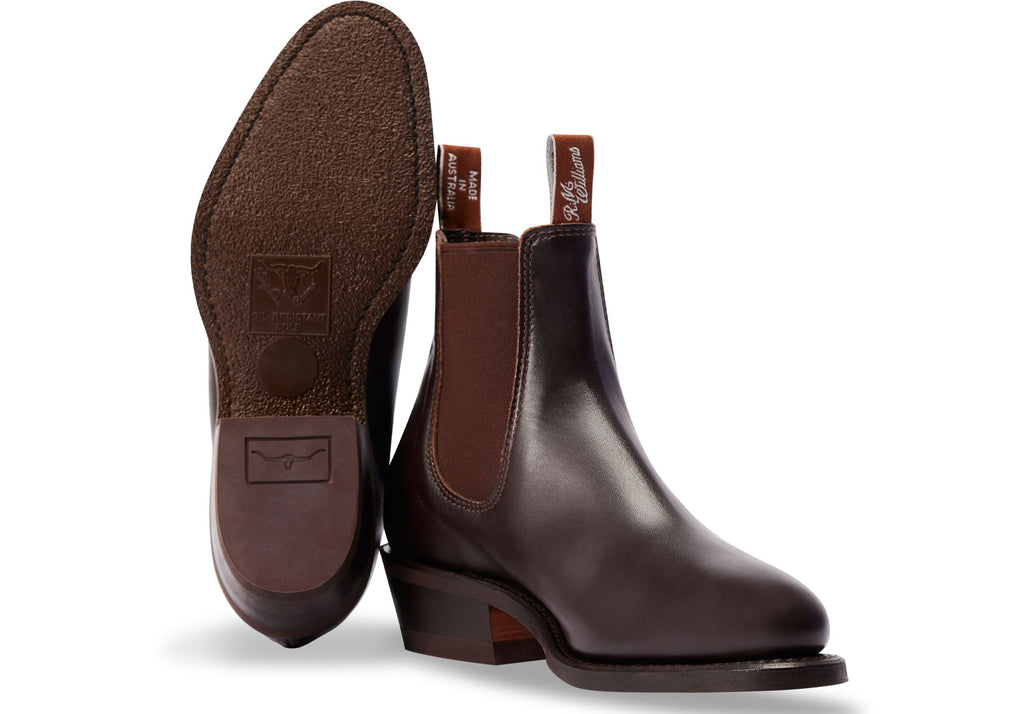 RM Williams Chestnut Lady Yearling Rubber Sole Boot