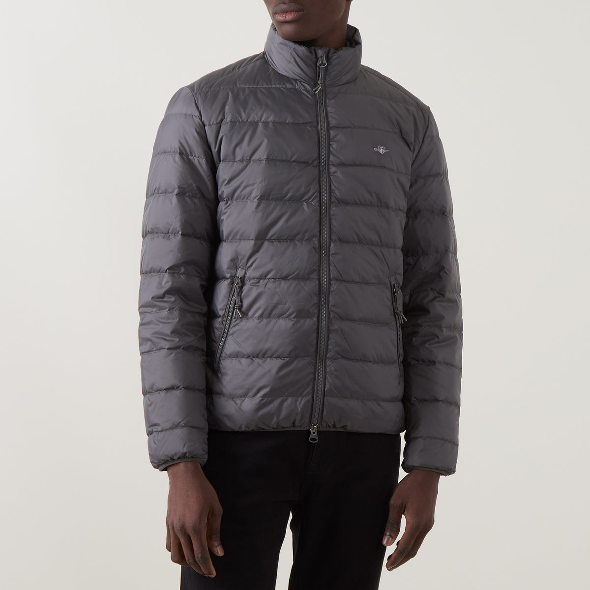 GANT Light Down Jacket-Dusky Anthracite