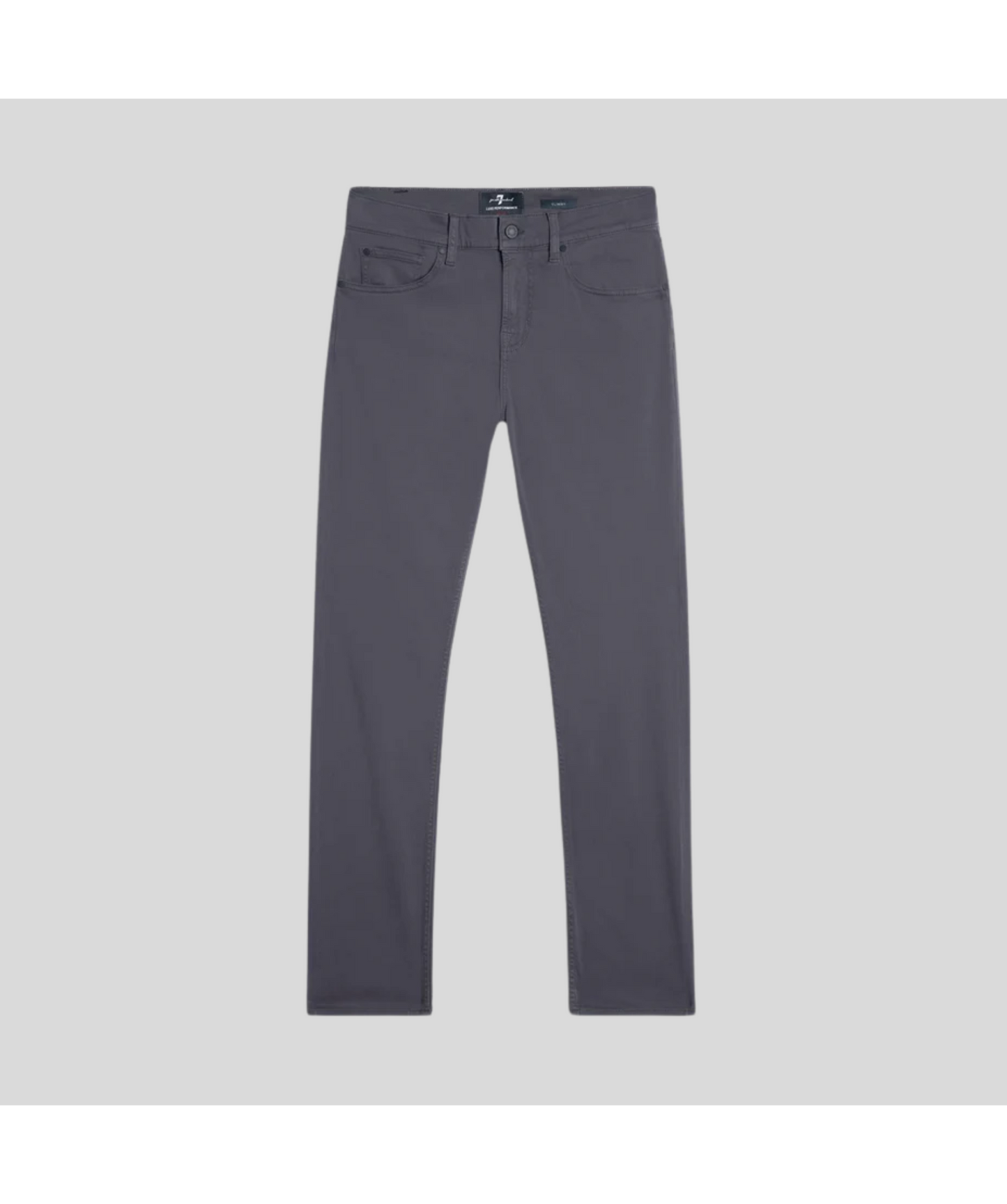 7 For All Mankind Luxe Performance Slimmy Stretch Sateen Gun Metal