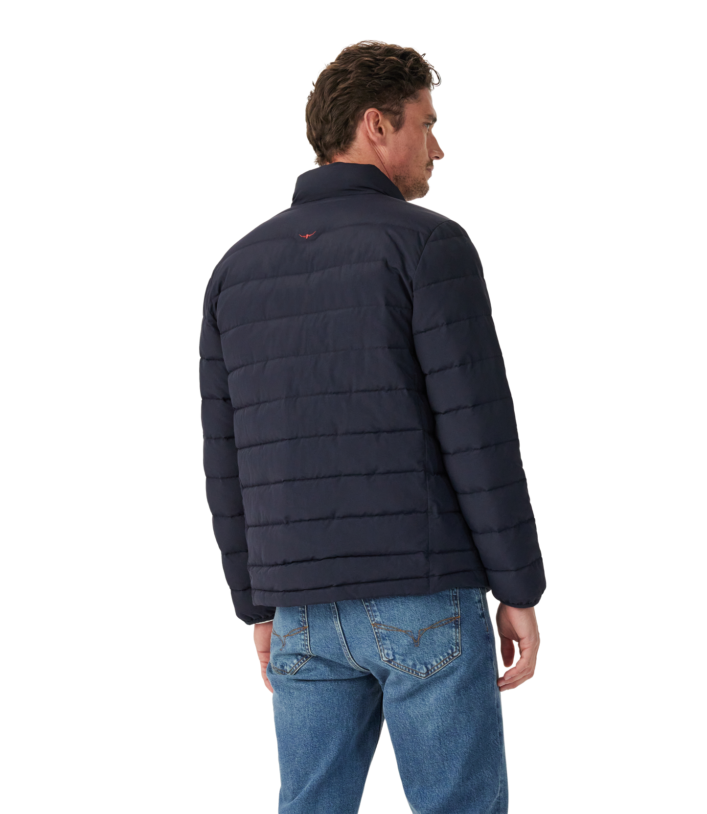 RM Williams Rydal Padded Jacket-Navy