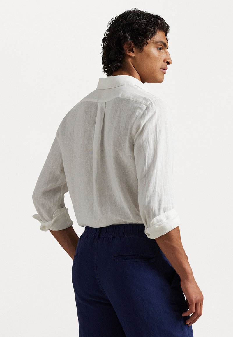 Polo Ralph Lauren Custom Fit Linen Shirt-White