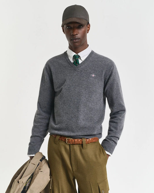 GANT Superfine Lambswool V-Neck Sweater