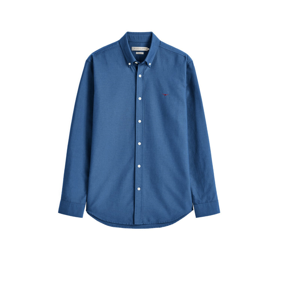 RM Williams Clapton Oxford Shirt-Blue