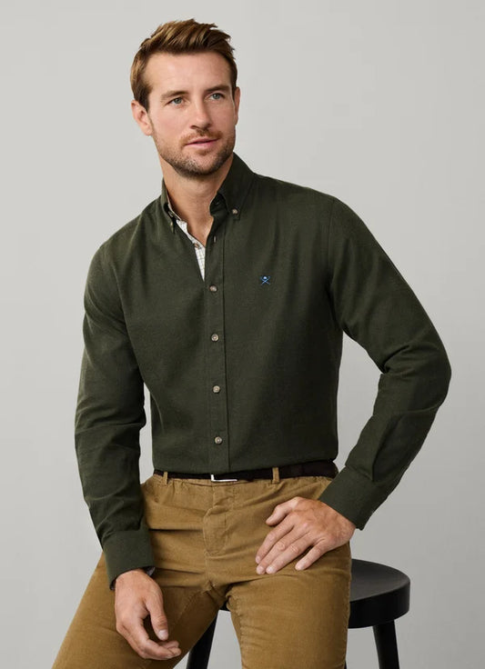 Hackett Tailored Fit Multi Trim Flannel Shirt