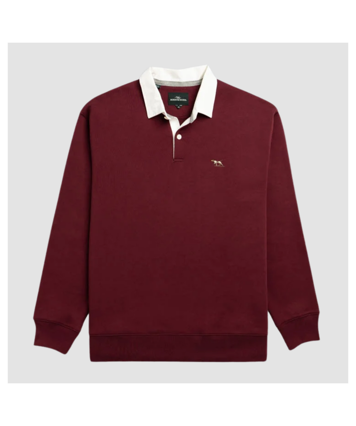 Rodd & Gunn Otago Rugby Shirt Sweat-Oxblood