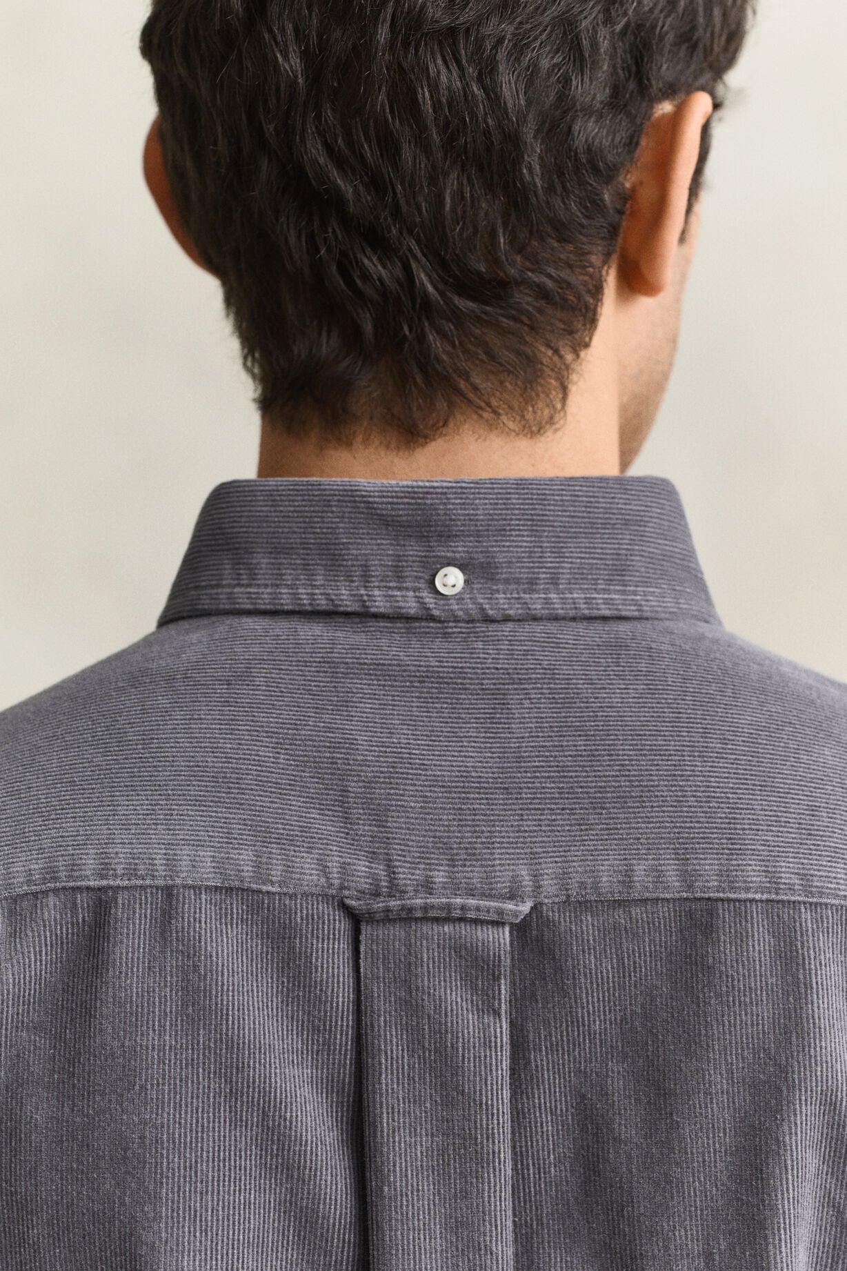 GANT Reg Fit Corduroy Shirt-Mid Grey