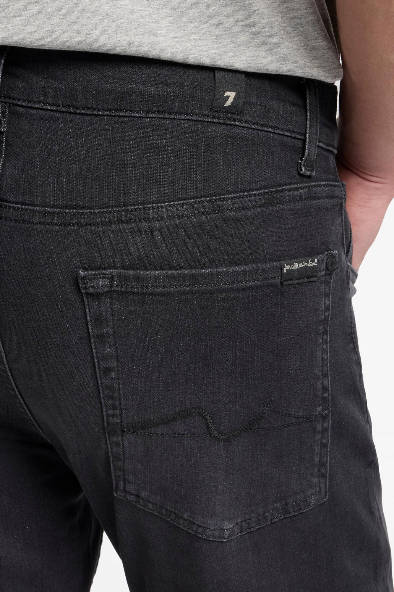 7 For All Mankind Slimmy Lux Performance Jeans-Washed Black