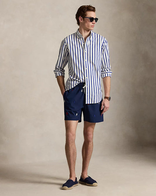 Polo Ralph Lauren Traveller Classic Multi Pony Swimming Shorts-Newport Navy