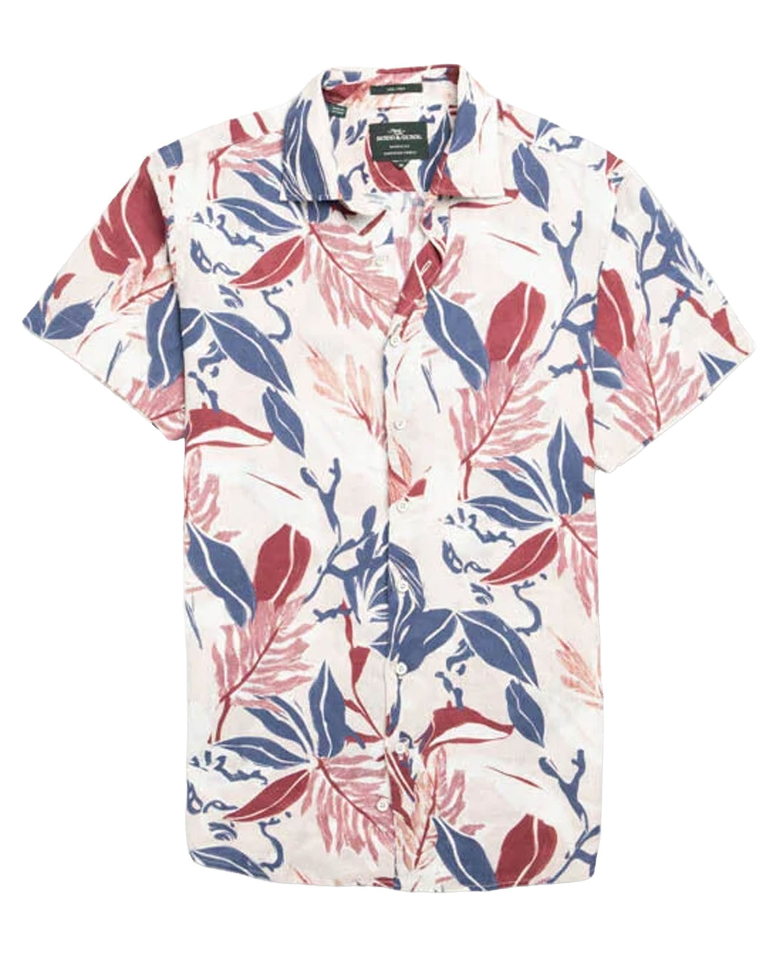 Rodd & Gunn Saltwater Creek Sports Fit SS Linen Shirt-Beige