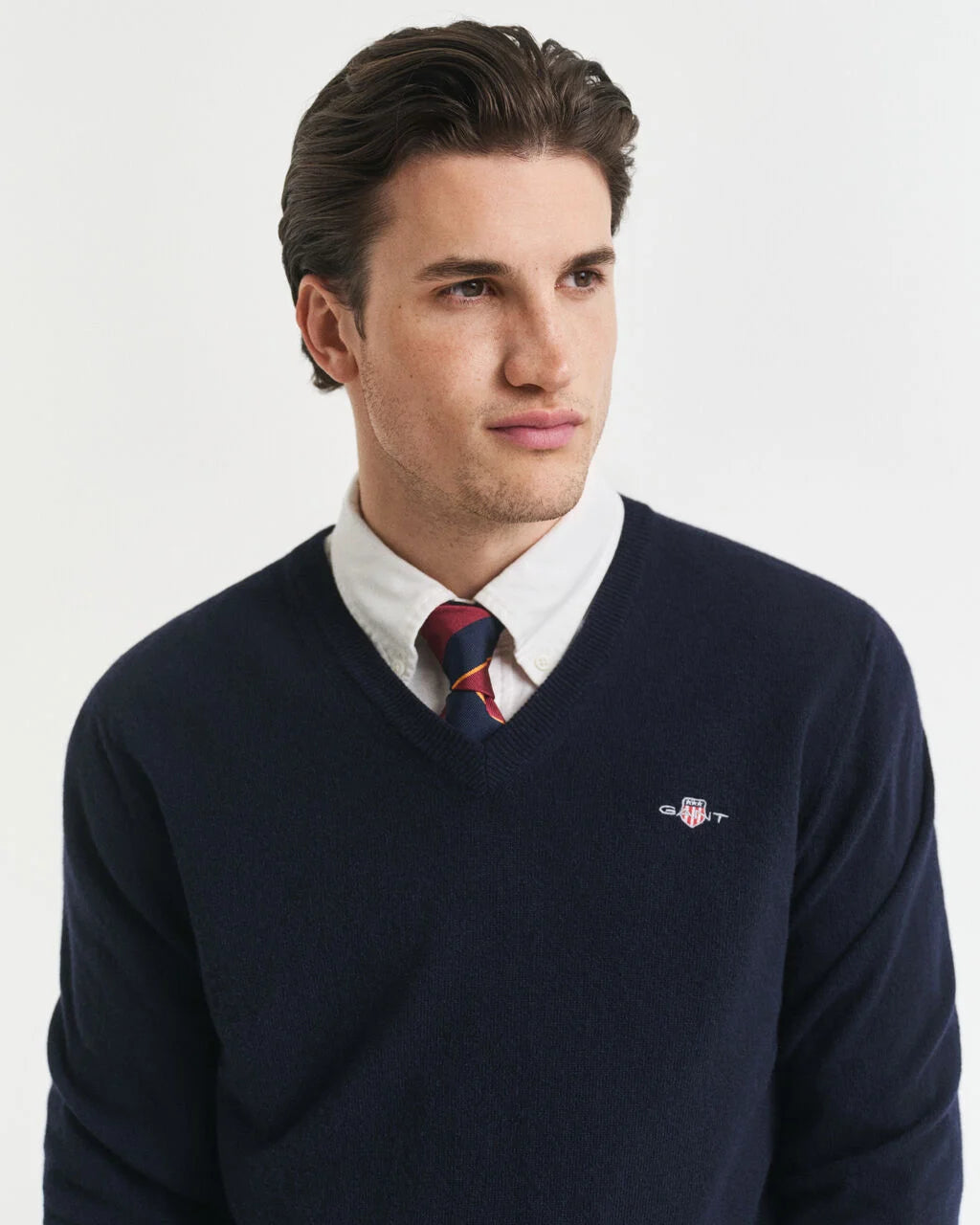 GANT Superfine Lambswool V-Neck Sweater